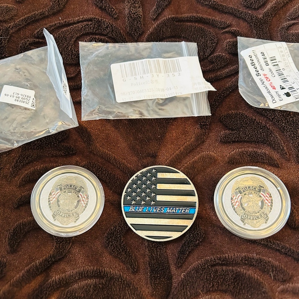 Blue Lives Matter Coin Set